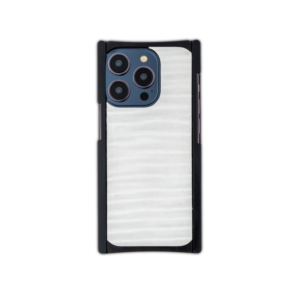 black aluminum G10 white phone case