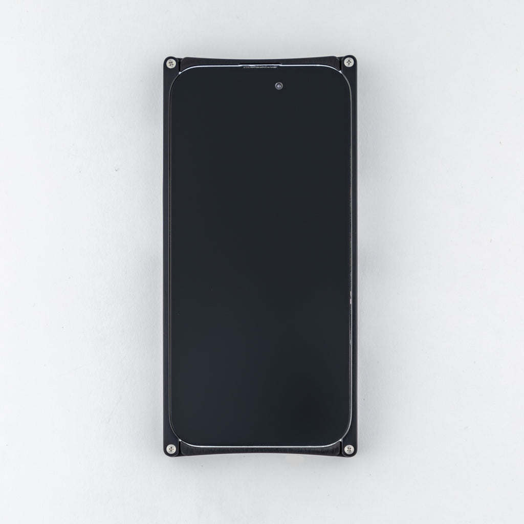 Black Aluminum Louro Preto iPhone Case Front