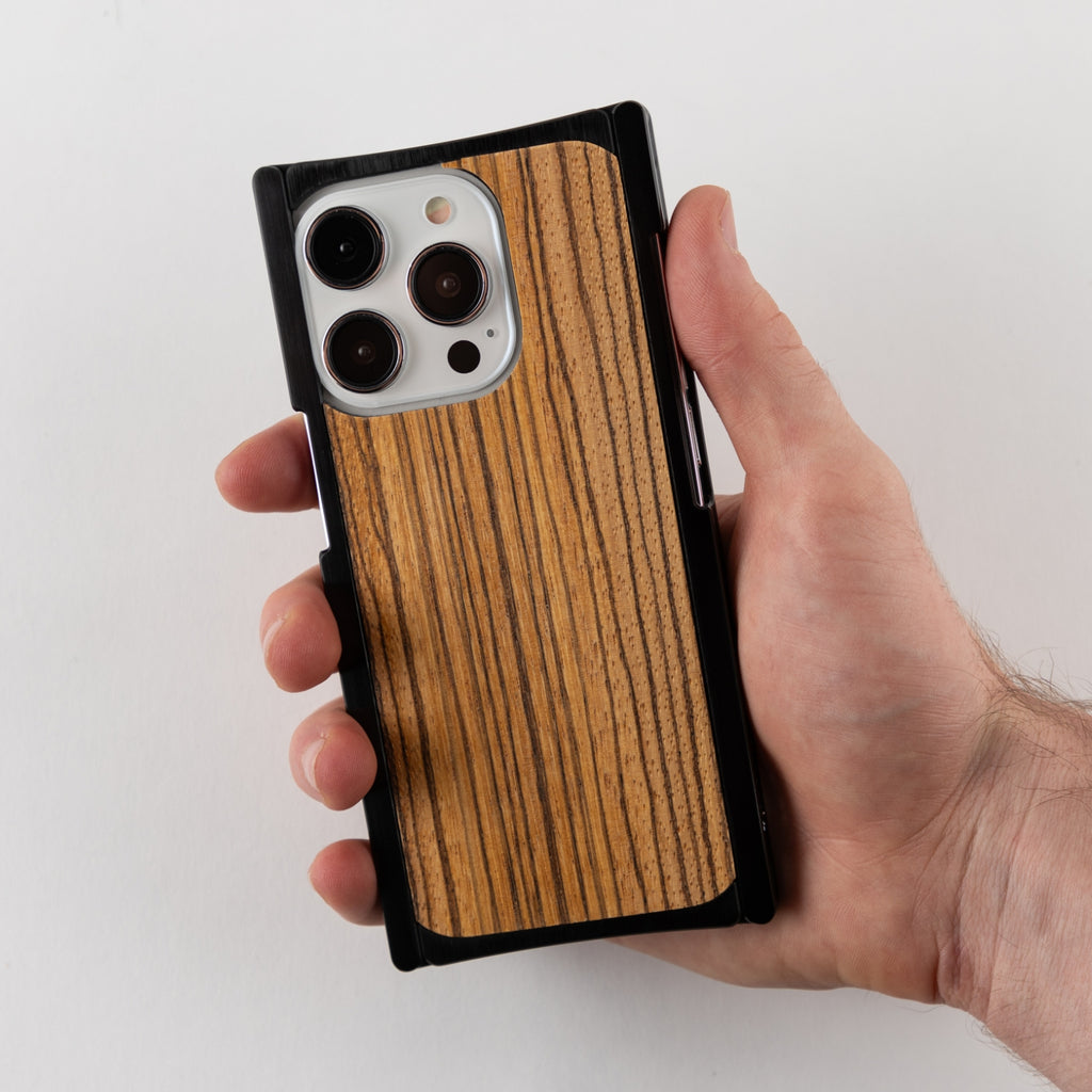 Black Aluminum Zebra Wood