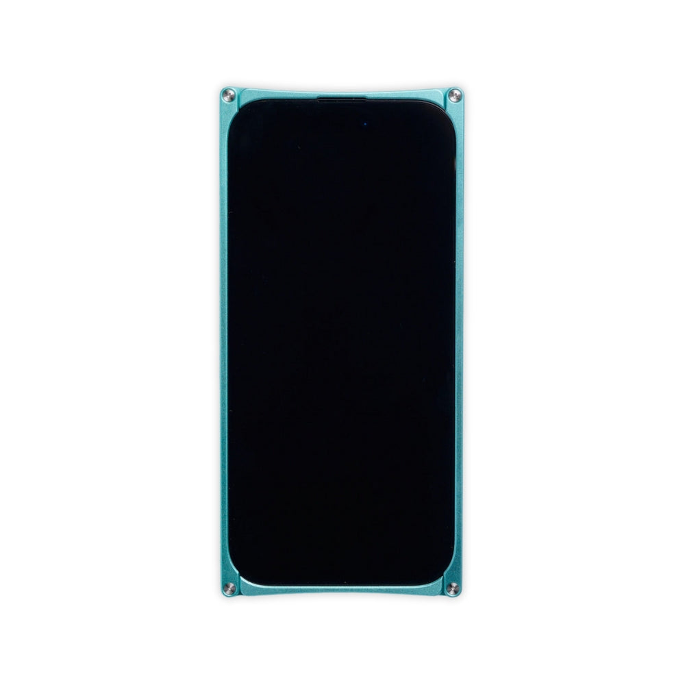 Ibiza blue iphone case black shadow front