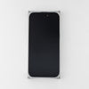 silver aluminum ebony iphone case front