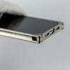 close up of an EXOvault's titanium iphone case