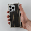 titanium and ebony iphone case in hand